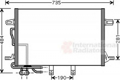 VAN WEZEL 30005307 -  Конденсатор, кондиционер